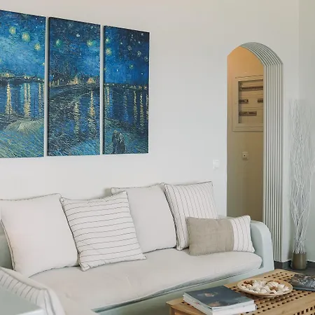 ヴィラ Xrisopigi Moonlight House Sifnos *